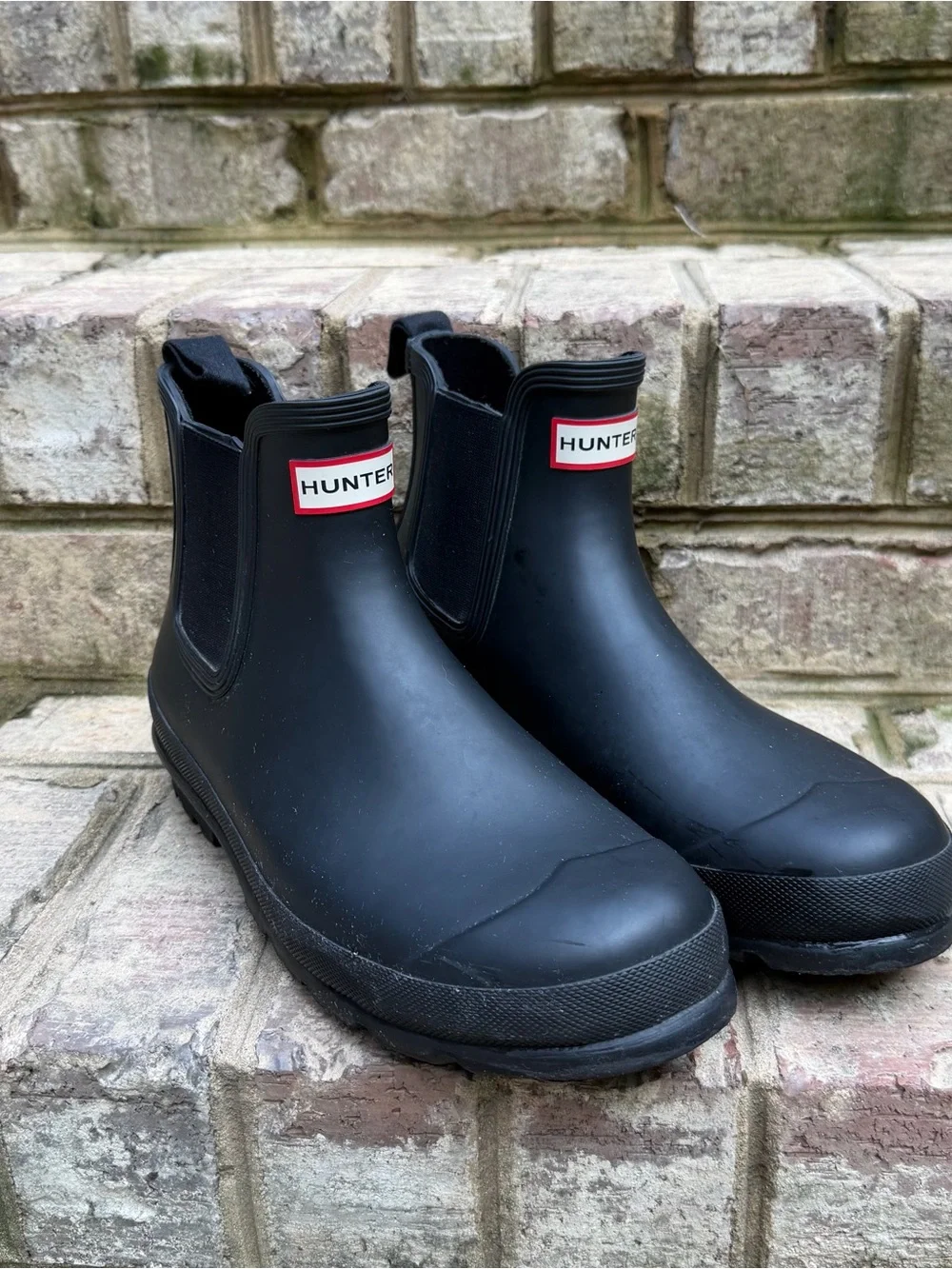 Hunter Original Chelsea Black Waterproof Rain Boots Women’s 11